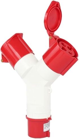 Waterproof Industrial Aviation Plug and Socket one in Two Out Y Type 3/4/5 core 16A32A Non-Explosion-Proof Three-Phase Power(4 core 16A) in Kuwait