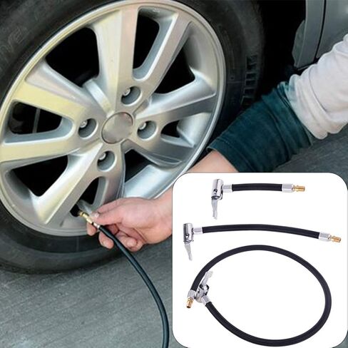 Flexible Tire For Extension Adapter Inflator Hose Adapter Locking Air & Release Pressure Adjus in Kuwait