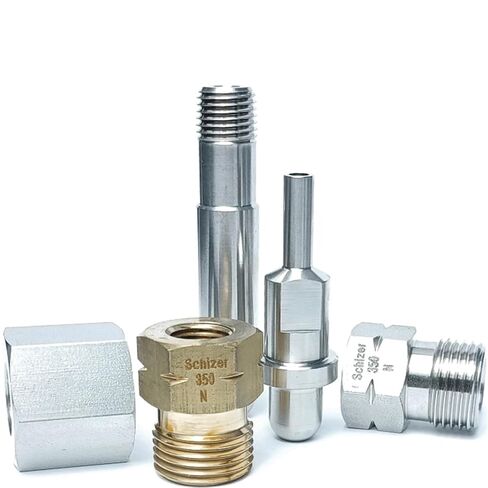 1 قطعة CGA350 إلى 1/4 "NPT VCR ذكر 1/4" أنبوب لحام تلقائي نهاية النحاس SUS316L تركيب الأنابيب غير القابل للصدأ موصل مقرنة محول (CGA350 نهاية التوصيل) in Kuwait