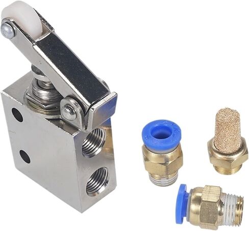 2 قطعة صمام TA-C2-31-P-34-C، 2 موضع، 3 اتجاهات، 1/8 بوصة داخلي، قطعة واحدة، 6 مم in Kuwait