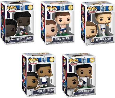 Funko Pop! Football England 2026 World Cup Series 1 Vinyl Figures, Set of 5, #85-94 in Kuwait