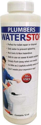 Quick Dam Water Stop – 12 oz Bottle – Super Absorbent Water Solidifier for Toilet Repair, Plumbing Maintenance & Spill Control in Kuwait