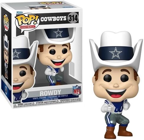 Funko Pop! NFL Dallas Cowboys Collectible Figures, Rowdy Mascot and Michael Irvin Player, 2-Piece Vinyl Set in Kuwait