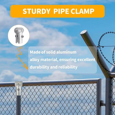 Amoskey Pipe Clamp, chain link fence parts for 1-3/8" OD Pipe, Galvanized Chain Link Fence Clamp, fence clamps,12pack in Kuwait
