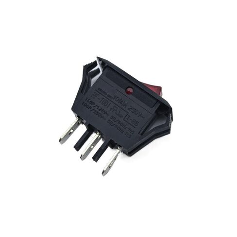 2 قطعة مفتاح متأرجح، متوافق مع RF-1001، 3 دبوس 2 موضع، 10 أمبير 250 فولت تيار متردد، T85 أحمر للأجهزة المنزلية والمعدات الصناعية in Kuwait