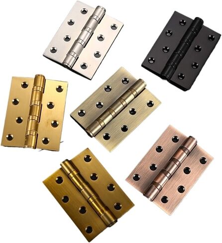 4 Inch Bearings Stainless Steel Door Hinge 3mm Thick 6Pcs(6Pcs Steel) in Saudi Arabia