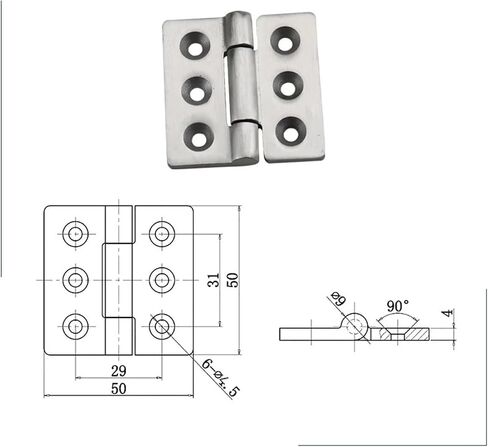 Hinge 304 Stainless Steel Industrial Electrical Cabinet Equipment 1Pcs in Kuwait