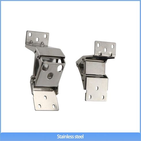 Thickened Hidden Foldable Hinge 304 Stainless Steel Internal Door Type Four Axis 1Pcs(304 SS-Large) in Saudi Arabia