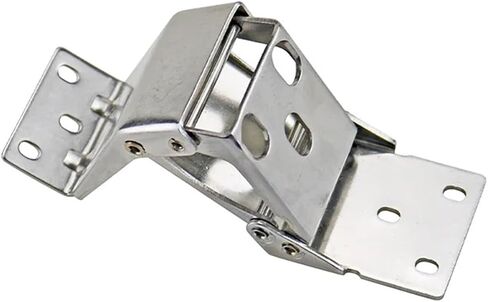 Thickened Hidden Foldable Hinge 304 Stainless Steel Internal Door Type Four Axis 1Pcs(304 SS-Large) in Saudi Arabia