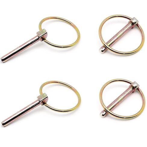 Surf turtle 4PCS M6(1/4Inch) Linch Pin for Farm Tractors Trailers Trucks Mowers Boat Kayak Canoe Trolley Horsebox in Kuwait