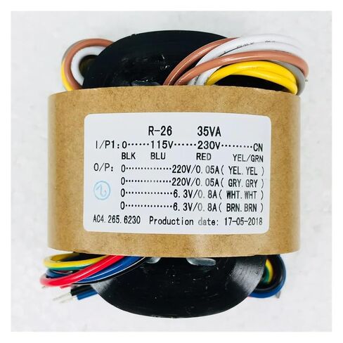 1 قطعة 35 واط ثانية الجهد 220 فولت x2 + 6.3 فولت x2 R-محول أساسي ل TU BE preamp DAC أمبير لتقوم بها بنفسك in Kuwait