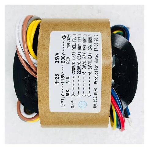 1 قطعة 35 واط ثانية الجهد 220 فولت x2 + 6.3 فولت x2 R-محول أساسي ل TU BE preamp DAC أمبير لتقوم بها بنفسك in Kuwait