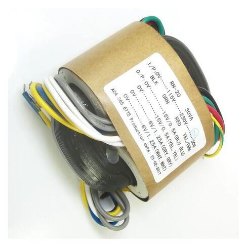 1 قطعة 30VA 30 واط 15 فولت * 2 + 6 فولت * 2 محول R-Core لـ preamp DAC amp DIY in Kuwait