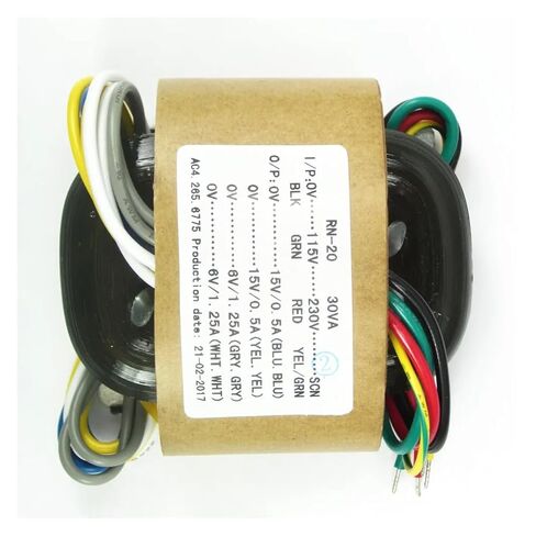 1 قطعة 30VA 30 واط 15 فولت * 2 + 6 فولت * 2 محول R-Core لـ preamp DAC amp DIY in Kuwait