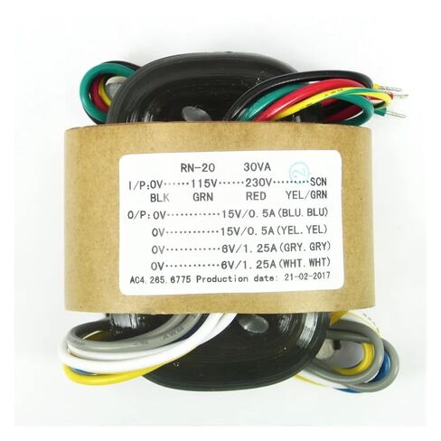 1 قطعة 30VA 30 واط 15 فولت * 2 + 6 فولت * 2 محول R-Core لـ preamp DAC amp DIY in Kuwait