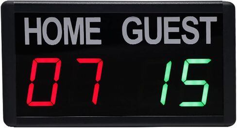 Electronic Scoreboard,Digital Scoreboard with Remote,Portable LED Tabletop Scoreboard Scores 1-99, Score Keeper for Indoor Games Volleyball/Basketball/Football, in Kuwait