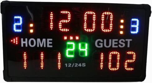 Electronic Scoreboard Wireless Remote Control Large Led Basketball Scoreboard Tabletop Scoreboard Wall-Mount Scoreboard Digital Scoreboard for Basketball League Wrestling, in Kuwait