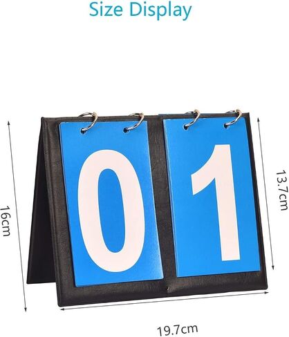 2Pcs Tabletop Scoreboard Digital Portable Score Board Score Flipper Sports Table Top Score Board Score Keeper for Indoor Outdoor Basketball Football Volleyball, in Kuwait