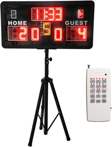 LED Desktop Scoreboard Remote Control Portable LED Scoreboard Basketball Baseball/Soccer/Tennis, in Kuwait
