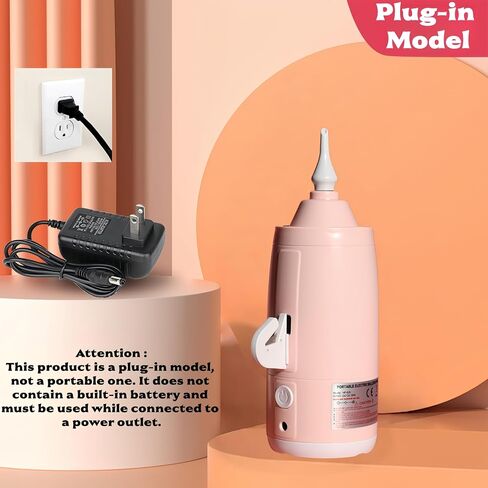 Electric Balloon Pump with Ball Needle, Balloon Inflator for 260 Twisting Balloons & Long Balloons, Air Pump for Balloon Animals, Party Decorations, Basketball, Soccer, Volleyball in Kuwait