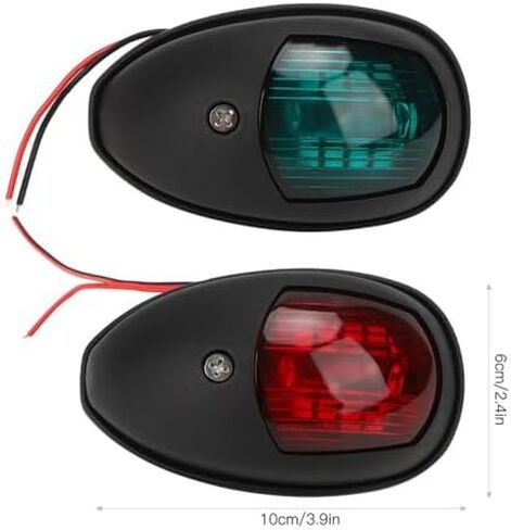 2 قطعة أضواء الملاحة قارب ، أضواء جانبية حمراء وخضراء LED قارب القوس ضوء 12 فولت IP66 مانعة لتسرب الماء البحرية القوس ضوء ل عائم in Kuwait