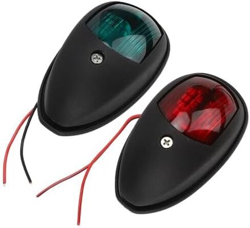 2 قطعة أضواء الملاحة قارب ، أضواء جانبية حمراء وخضراء LED قارب القوس ضوء 12 فولت IP66 مانعة لتسرب الماء البحرية القوس ضوء ل عائم in Kuwait
