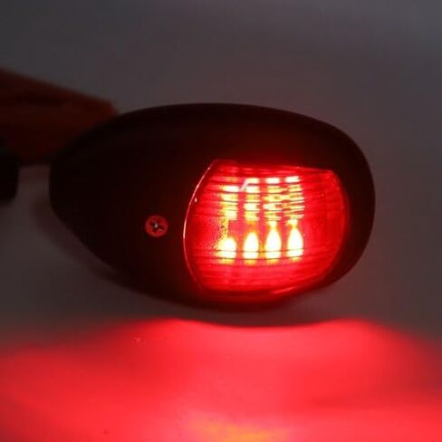 2 قطعة أضواء الملاحة قارب ، أضواء جانبية حمراء وخضراء LED قارب القوس ضوء 12 فولت IP66 مانعة لتسرب الماء البحرية القوس ضوء ل عائم in Kuwait