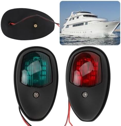 2 قطعة أضواء الملاحة قارب ، أضواء جانبية حمراء وخضراء LED قارب القوس ضوء 12 فولت IP66 مانعة لتسرب الماء البحرية القوس ضوء ل عائم in Kuwait