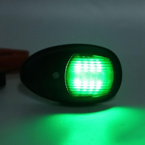2 قطعة أضواء الملاحة قارب ، أضواء جانبية حمراء وخضراء LED قارب القوس ضوء 12 فولت IP66 مانعة لتسرب الماء البحرية القوس ضوء ل عائم in Kuwait