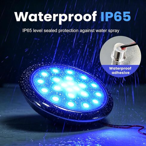Boat Courtesy Lights, 5-Inch Ultra-Slim Four-Color Interior Light, 22-LED RGBW Marine Ambient Lights, 12V Surface-Mount, Suitable for Decorative Lighting on Ships, Yachts, and RVs in Kuwait