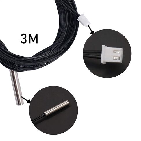 TWTADE 5pcs 3M K Type Mini-Connector Thermocouple Temperature Probe Sensor Measure Range -50~350°C + 2 Pcs 3M 10K B3950 Thermistor Temperature Sensor in Kuwait