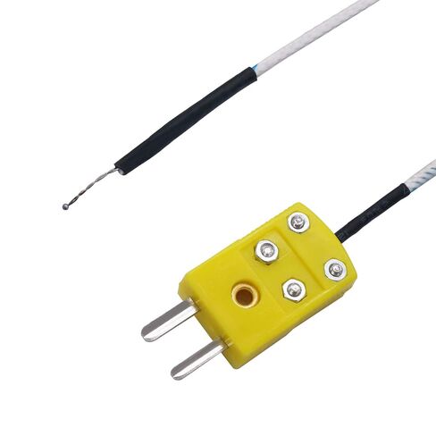 TWTADE 5pcs 3M K Type Mini-Connector Thermocouple Temperature Probe Sensor Measure Range -50~350°C + 2 Pcs 3M 10K B3950 Thermistor Temperature Sensor in Kuwait