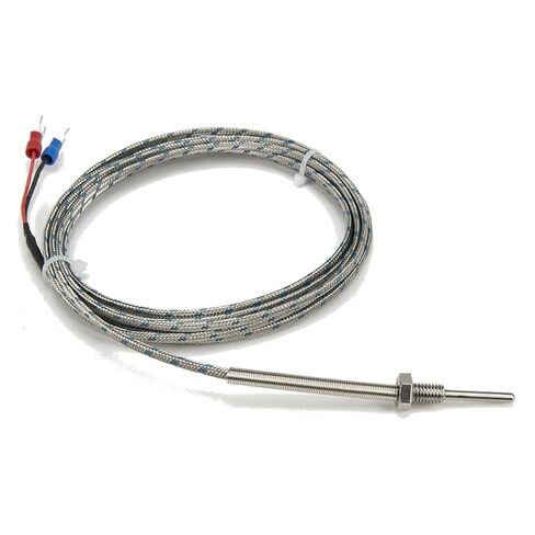 K Type 3.0m Metal Screening Cable Probe Sheathed Thermocouple Temperature Sensor M6*1 1Pcs in Kuwait