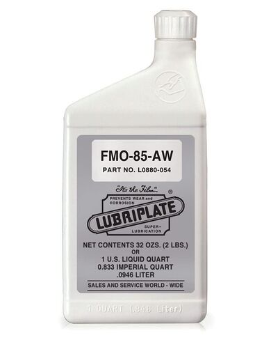 Lubriplate L0880-054 FMO-85 AW Multi-Purpose, Food Grade USP White Mineral Oil, 1 Plastic Quarts (Pack of 12) in Kuwait