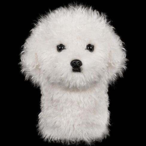 Craftsman Golf Realistic Bichon Dog Driver Headcover Funny Golf Club Covers Lifelike Stuffed Animal Golf Head Covers for Drivers in Kuwait