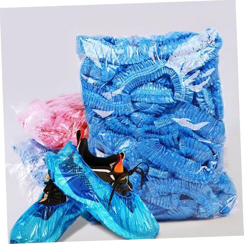 Operitacx 200Pcs Disposable Shoe Covers Breathable Non Woven Foot Protectors for Indoor Outdoor Use Heavy Duty Non Slip Boot Covers for Parties and Travel in Kuwait