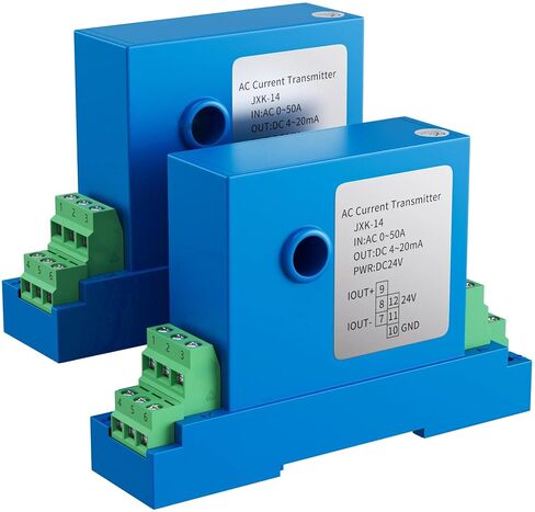 5A 10A 20A 50A 100A 200A AC DC Current Sensor 4-20mA 0-10V RS485 Relay Current Transducer 12mm Transmitter(8mm,AC 0-10A_DC 0-5V Output_DC24V) in Kuwait