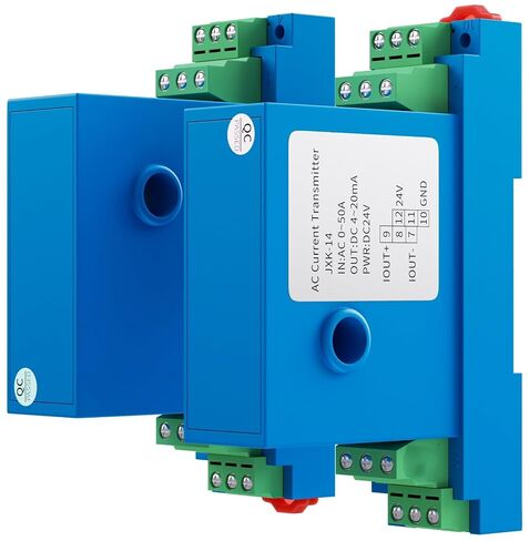 5A 10A 20A 50A 100A 200A AC DC Current Sensor 4-20mA 0-10V RS485 Relay Current Transducer 12mm Transmitter(8mm,AC 0-10A_DC 0-5V Output_DC24V) in Kuwait
