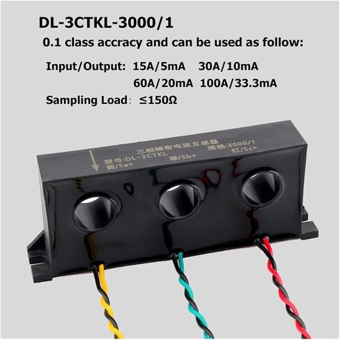 DL-3CTKL 3 Phase Current Transformer 5A 10A 30A 50A 100A 1000/1 2000/1 3000/1 5000/1 Three-Phase Current Transformer(DL-3CTKL 3000-1) in Kuwait