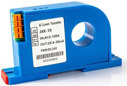 DC0-100A to 4-20mA Current Transmitter AC Current Sensor Transmitter 0-10V RS485 22mm 300A 200A 400A AC/DC Current Transducer(Input DC0-50A_DC24V Power Supply_Output 0-10V) in Kuwait