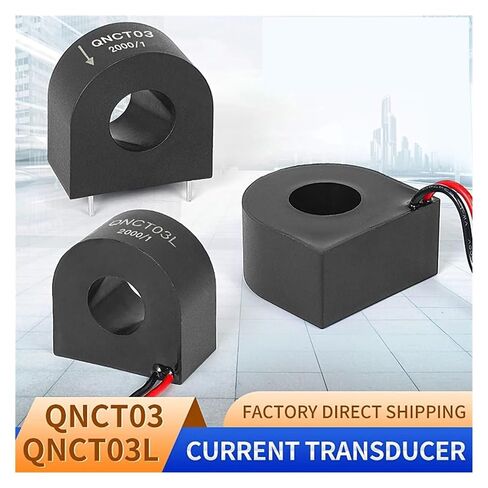 QNCT03L الدقة محول التيار الدائري نوع CTs لفائف التيار المتناوب 50A 25mA 100A 50mA إلى 20mA 33.3mA 1:2000 1:4000(QNCT03L 5000-1) in Kuwait