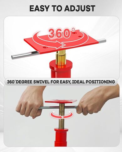2 Pack House Jacks for Leveling Crawlspace,19" -34.5" Height Range,6820 lbs to 4409 lbs Height Capacity,Adjustable Floor Joist Jack House Jack Post,Floor Jacks Joist Beam Brace for Cellar Ceiling in Saudi Arabia