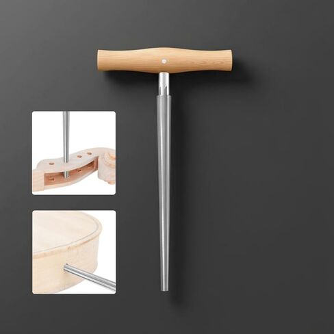 predolo Peg Hole Taper Tool High-Speed Steel part Instrument Peg Hole Taper Wear-Resistant Luthier Tool for Workshop, Violin Peg Reamer 1/4-1/2 Manual Type - Spiral Flute in Kuwait