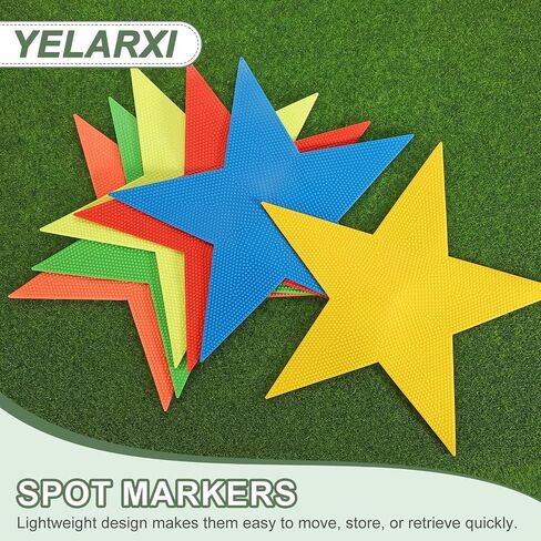 Spot Markers, Star Arrow Poly Spot Marker for Agility Training Floor Dots Non-Slip PE Equipment in Kuwait