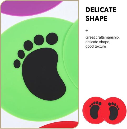 Totority Non Slip Floor Markers, 8-Pack Soccer Spot Markers Agility Dot, Training for Sensory Integration & Movement Guidance, Easy-Clean for Classrooms, Preschools & Youth Sports in Kuwait