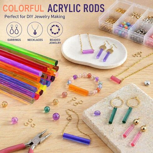 Acrylic Round Rods 4PCS 500Mm, Large Diameter 12–30Mm Solid PMMA Rods, Heavy Duty Clear Plastic for DIY Support, Displays and Model Making,Blue,ID 12mm in Saudi Arabia