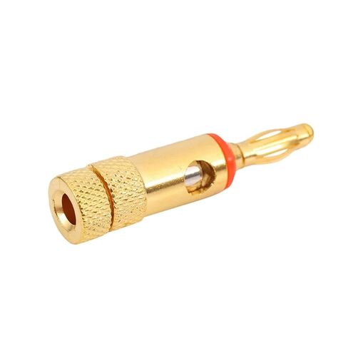 Hot-Gold Plated Banana Plugs 10 Red 10 Black 4Mm 20 Pcs LL68-4BP1 in Kuwait