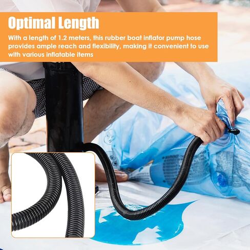 Vaveren Paddle Board Pump Adapter Set,Inflatable Air Pump Hose Replacement, Air Inflator Accessories for Swimming Rubber Boat Mat Electric SUP Pump Rafts Kayak in Kuwait
