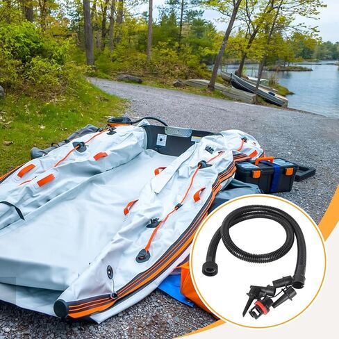 Vaveren Paddle Board Pump Adapter Set,Inflatable Air Pump Hose Replacement, Air Inflator Accessories for Swimming Rubber Boat Mat Electric SUP Pump Rafts Kayak in Kuwait