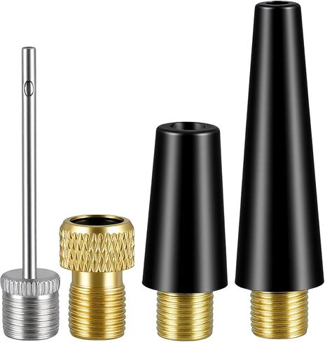 4Pcs Bike Pump Adapter Set, Air Pump Attachments & Air Pump Needle, Inflating Adapter Kit for Sport Balls Bicycles Inflatables in Kuwait